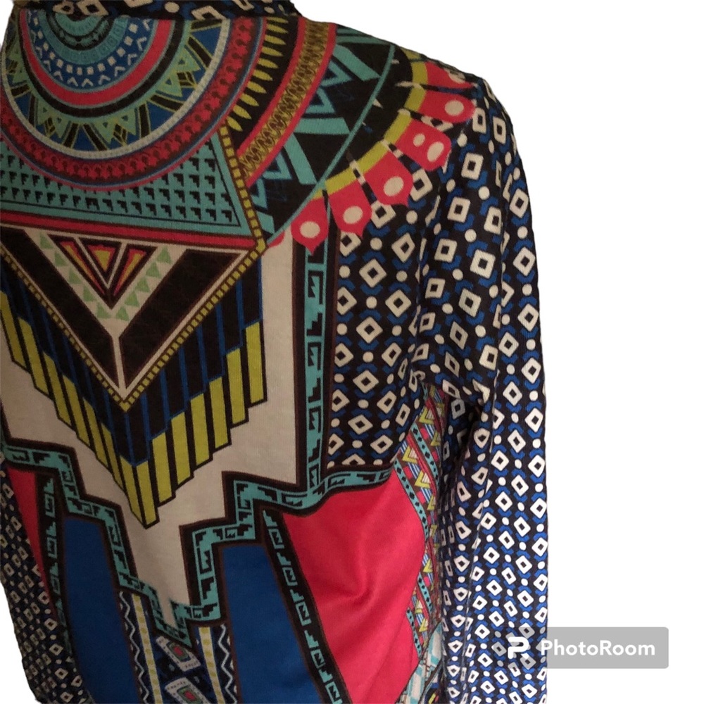 Flying Tomato Sweater Wrap Colorful Boho Geometric Cozy Warm Polyester S… - Picture 6 of 6
